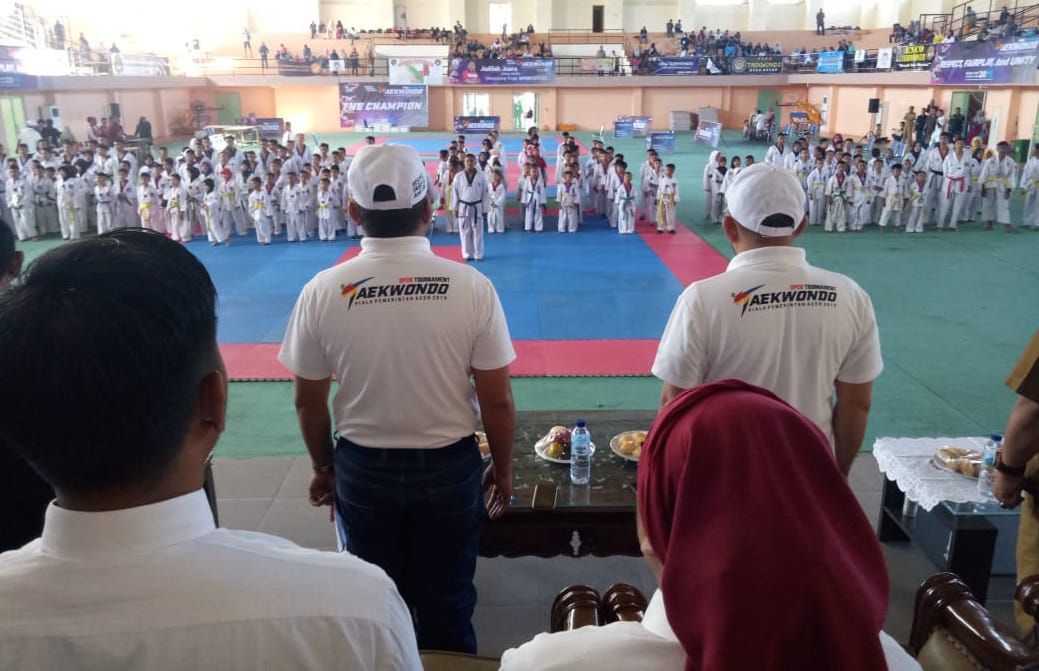 Pembukaan Turnamen Terbuka Taekwondo Piala Pemerintah Aceh